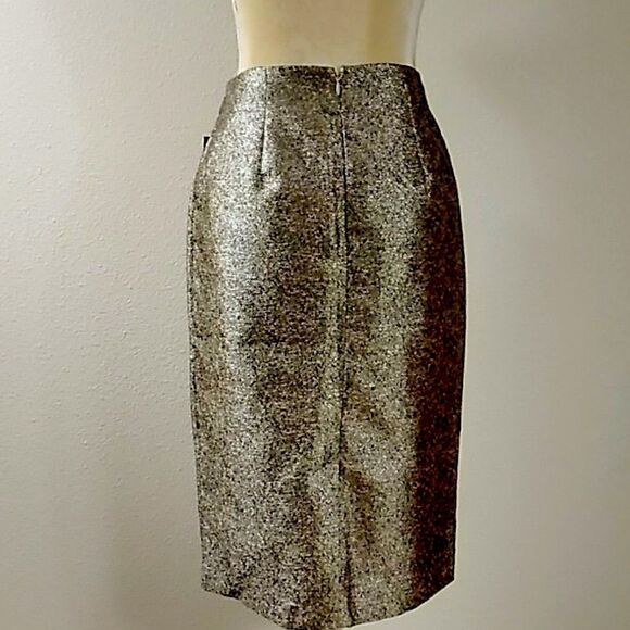 Worthington Good Metalic Christmas Women Skirt Size4 - Picture 4 of 15